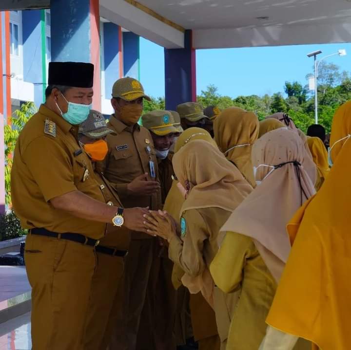 Pemkab Anambas Gelar Apel Sekaligus Halal Bihalal