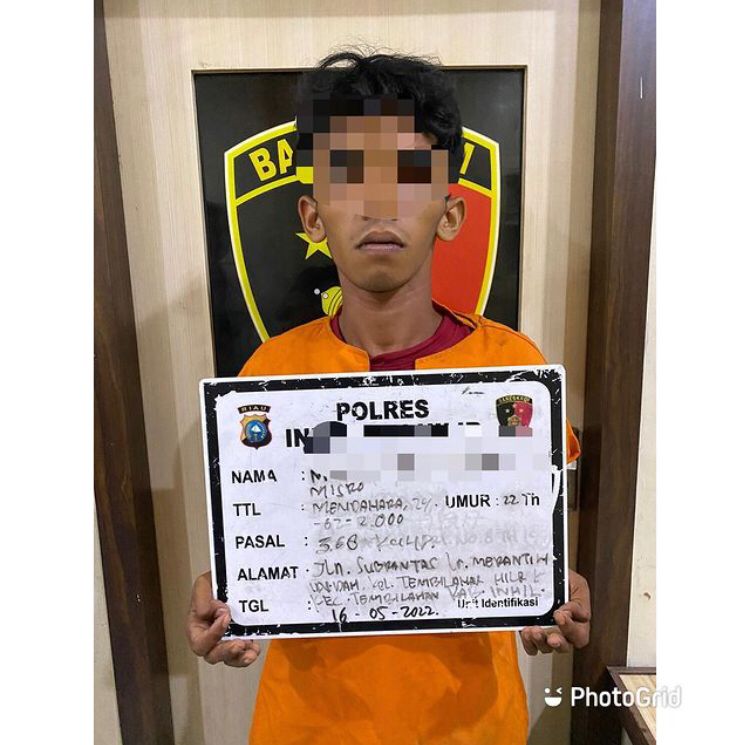 Polres Inhil Menangkap Pelaku Begal Di Jalan Tanjung Harapan Tembilahan