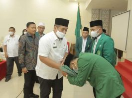 Wakil Bupati Asahan sampaikan ucapan selamat atas pelantikan pengurus Ikatan Pelajar Alwasliyah Kabupaten Asahan periode 2022 - 2024