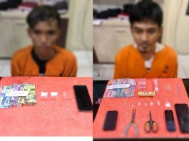 Dua Warga Tembilahan Hilir Diamankan Polisi Terkait Narkoba