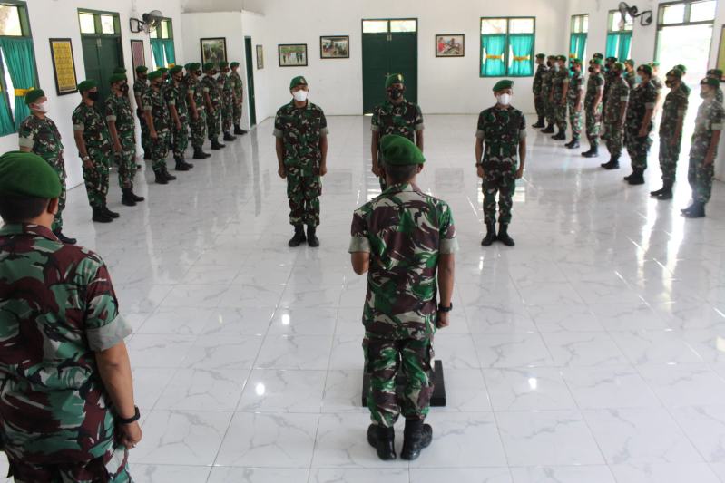 Dandim 0314/Inhil Pimpin Upacara Korps Raport Pindah Satuan