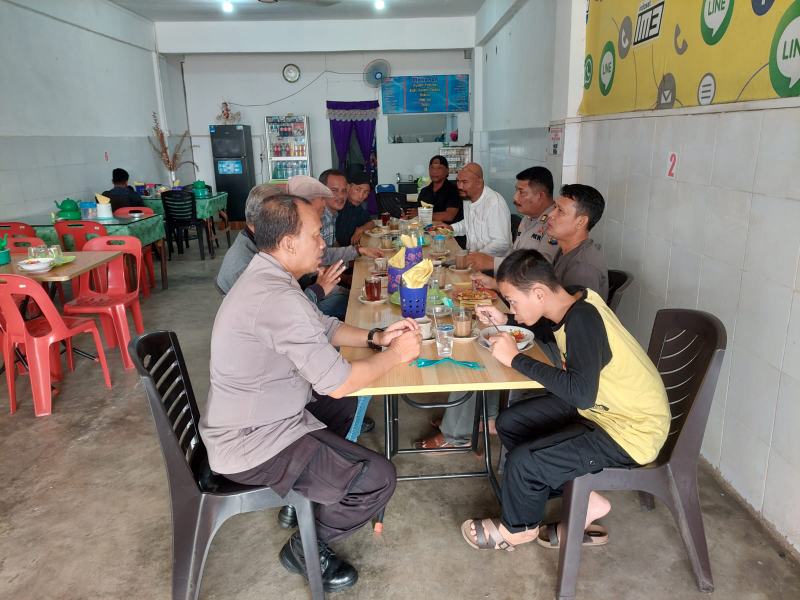 Bersembang Bersama Wartawan, Ini Cerita Kapolsek Kundur, Kompol Qomarudin