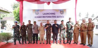 Bupati Asahan bersama Forkopimda Dampingi Rombongan Kejatisu melakukan Launching Rumah Restorative Justice