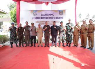 Bupati Asahan bersama Forkopimda Dampingi Rombongan Kejatisu melakukan Launching Rumah Restorative Justice