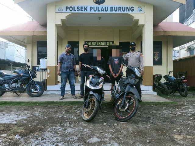 Polsek Pulau Burung Polres Inhil, Bekuk Dua Pria Pencuri Sepeda Motor Polsek Pulau Burung Polres Inhil, Bekuk Dua Pria Pencuri Sepeda Motor