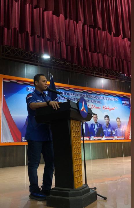 Agung Minta Kader Demokrat Inhil Gerak Cepat Menangkan AHY Capres 2024