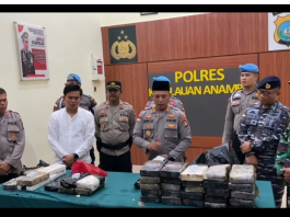 Di Puncak HUT Bhayangkara Ke-76, Polisi Anambas Malah Temukan 36 Kg Narkoba Jenis Kokain