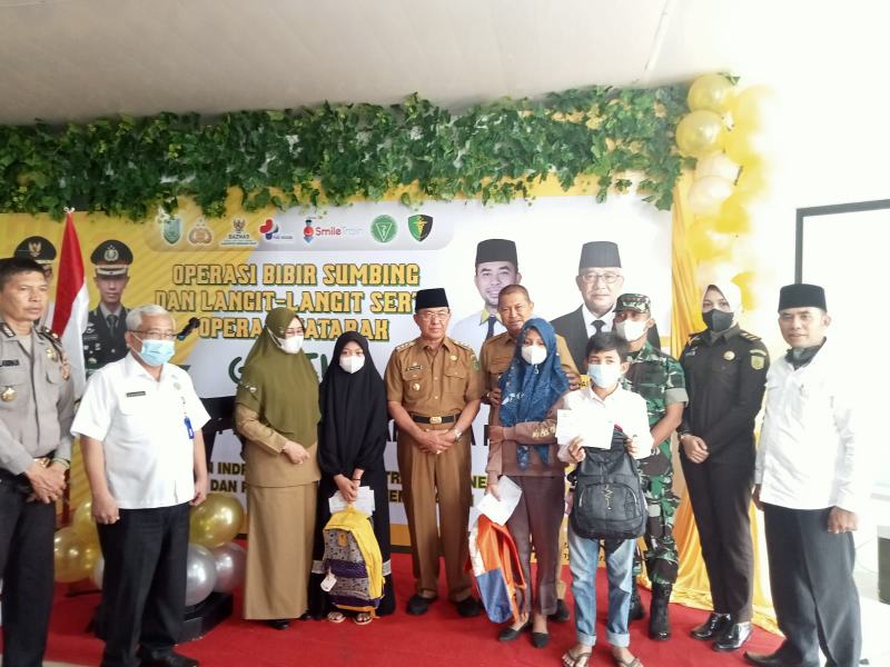 Pucak Kegiatan Baksos Operasi Bibir Sumbing Gratis di Hadiri Bupati dan Wabup Inhil
