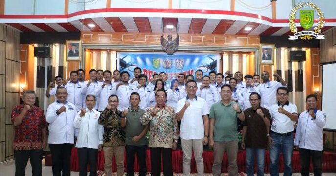 Anggota Komisi IV DPRD Inhil H Alwi Effendy Hadiri Pelantikan Pengurus Cabang Perbasi