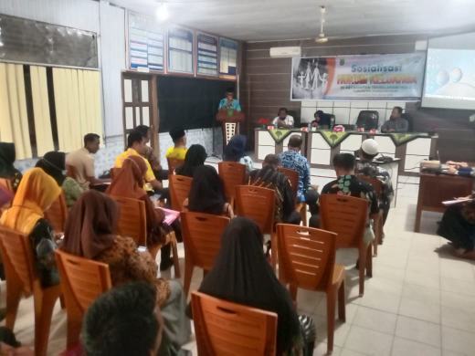DP2KBP3A Kabupaten Inhil Bersama Kecamatan Tembilhan Hulu Sosialisasikan Hukum Keluarga