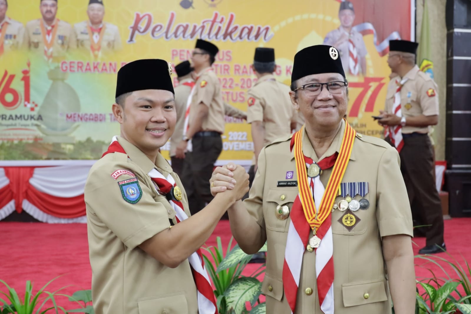 Wabup Karimun Lantik Raden Richky Jadi Ketua Kwarran Karimun