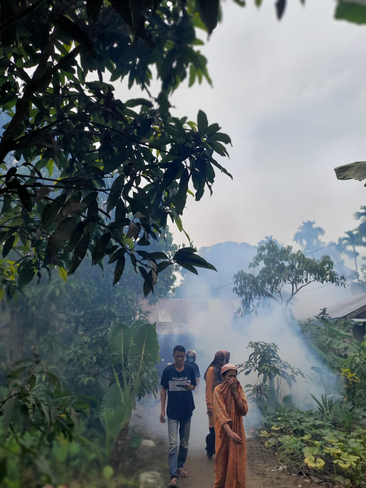 Antisipasi Demam Berdarah Dengue Dinkes Inhil Lakukan Fogging