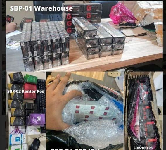 Operasi Gempur Rokok Ilegal, Ratusan Ribu Batang Rokok Ilegal Berhasil Diamankan Bea Cukai Batam
