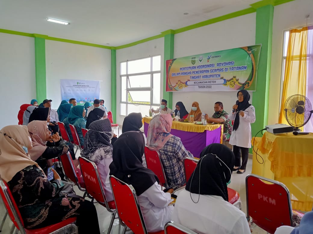 (Foto) Kampanye Germas di Pulau Kijang, Maria Hairani, SKM Ingatkan Germas Dapat Menurunkan Faktor Resiko Penyakit