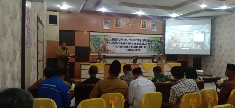 DPMPTSP Inhil Gelar Forum Konsultasi Publik Bahas Mal Pelayanan Publik
