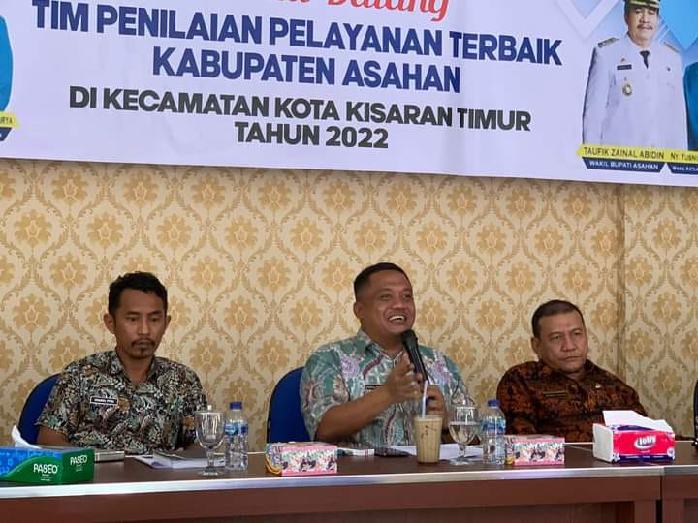 Camat Kota Kisaran Timur Sambut Rombongan Tim Penilaian Pelayanan Terbaik Kabupaten Asahan