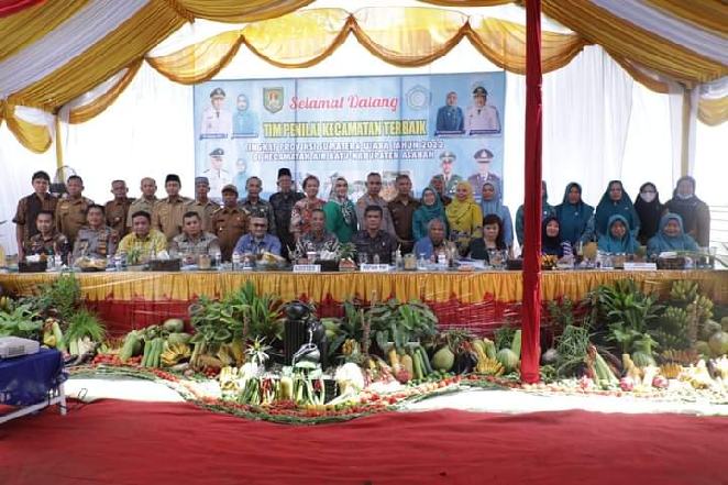 Tim Penilai Kecamatan Terbaik Tingkat Provsu Lakukan Penilaian di Kecamatan Air Batu