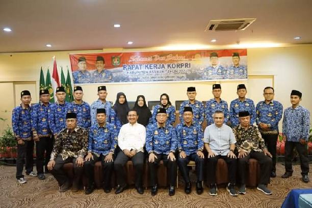 Dewan Pengurus Korpri Kabupaten Asahan Gelar Rapat Kerja