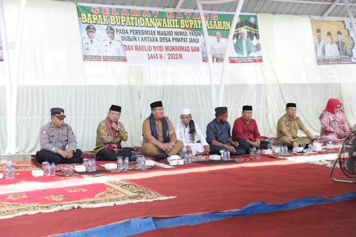 Wakil Bupati Asahan Resmikan Masjid Nurul Yaqin di Kecamatan Buntu Pane