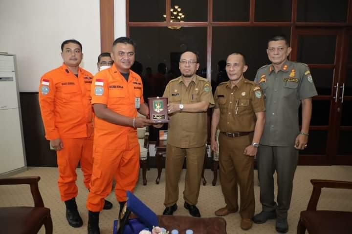 Sekretaris Daerah Kabupaten Asahan Terima Audiensi Basarnas Pos Tanjung Balai Asahan
