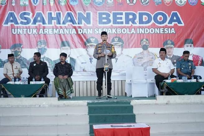 Wakil Bupati Asahan Hadiri Asahan Berdoa Untuk Aremania dan Sepakbola Indonesia