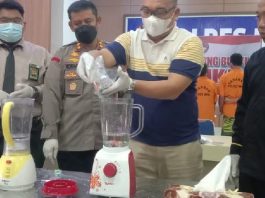 Polres Inhil Musnahkan 1.050 Butir Pil Ekstasi