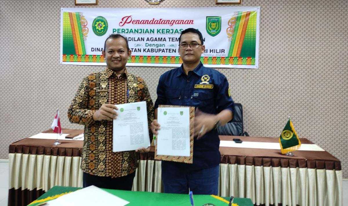 (Foto) PA Tembilahan Bersama Dinkes Inhil Teken MoU Pelayanan Kesehatan Bagi Pemohon Dispensasi Kawin