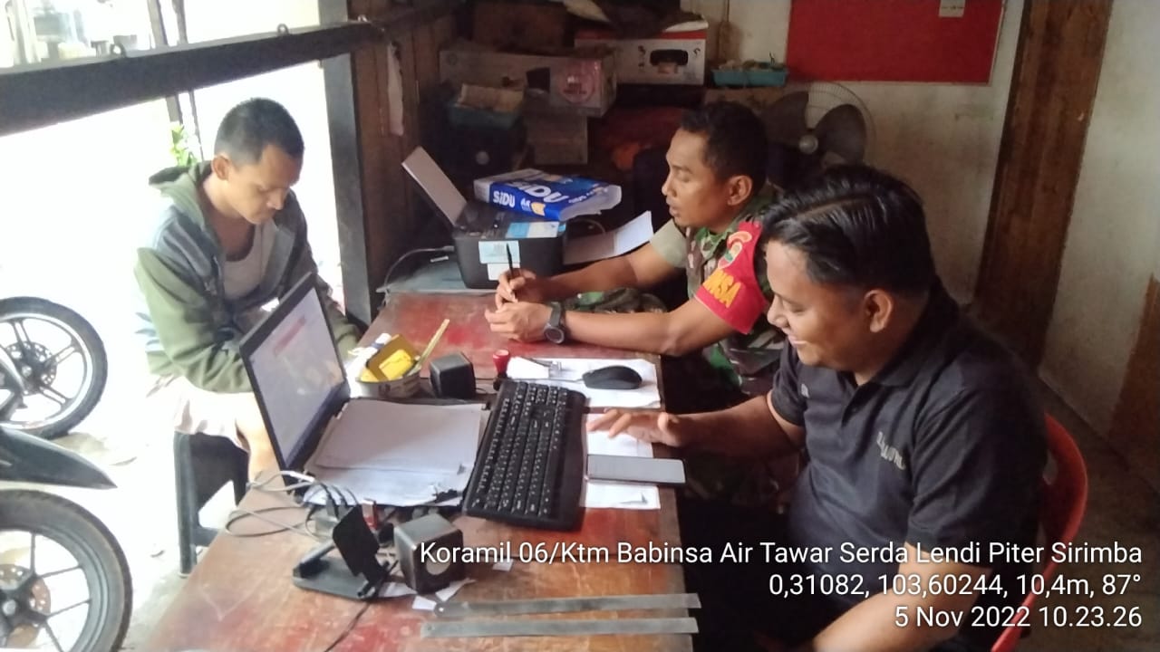 Serda Lendi Piter Sirimba Babinsa Koramil 06/KTM, Jalin Silaturahmi Bersama Elemen Masyarakat 