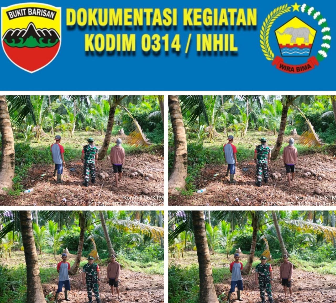Serda Edili Babinsa Desa Sungai Simbar Laksanakan Patroli dan Sosialisasi Karhutla di Wilayah Binaan