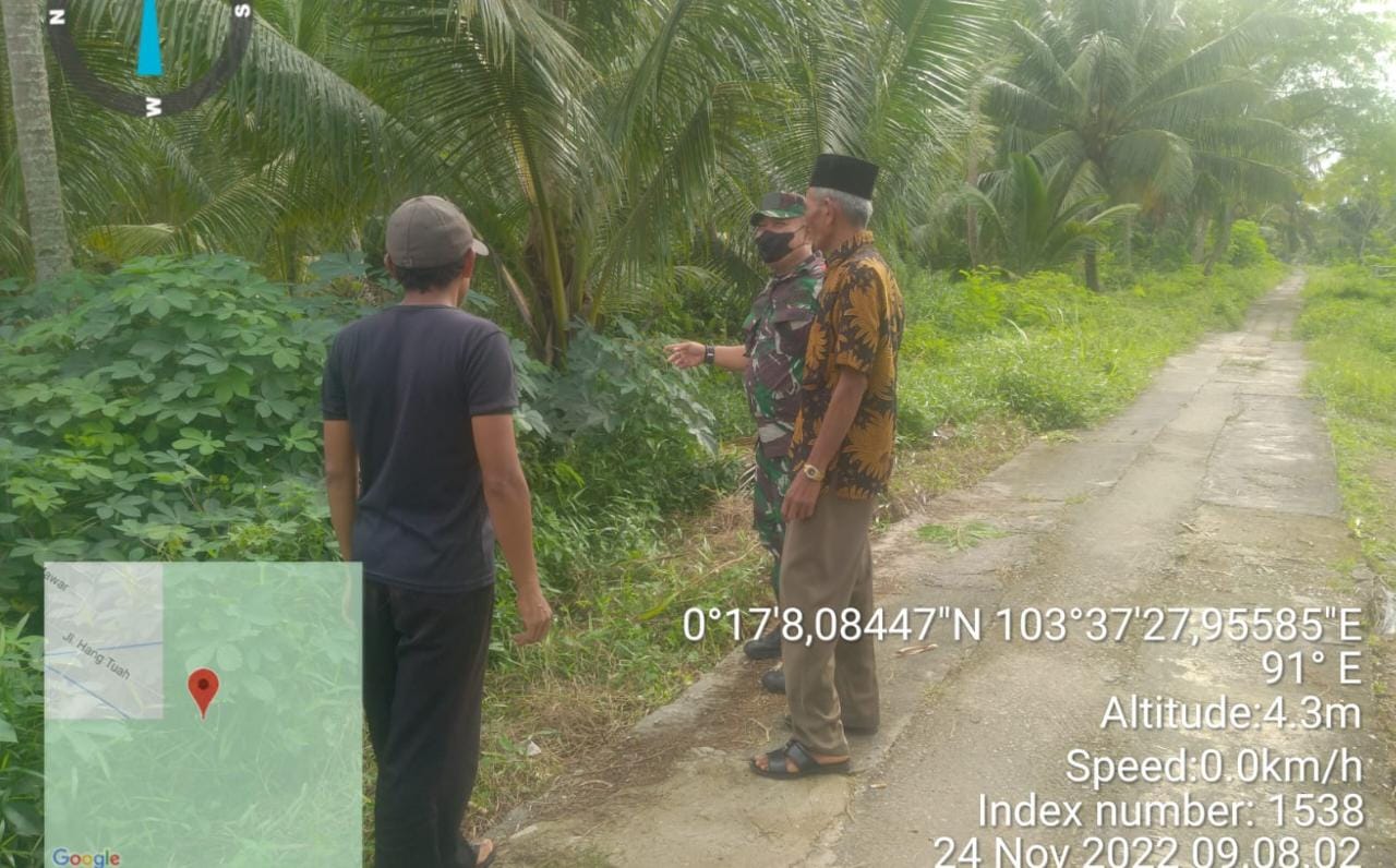 Laksanakan Patroli dan Sosialisasi Bahaya Karhutla, ini Yang Terus Dilakukan oleh Babinsa Koramil 06/KTM 