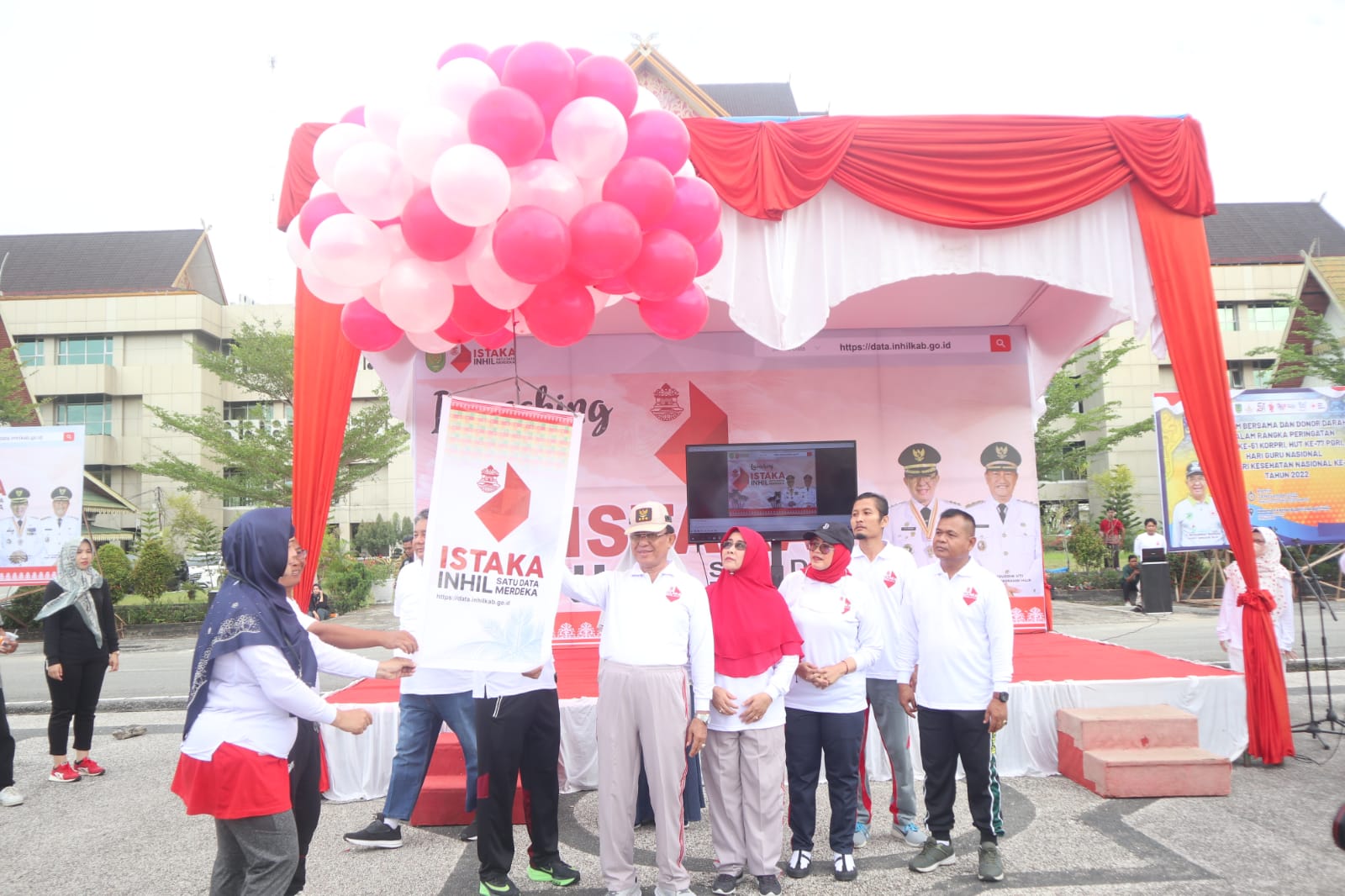 Bupati Inhil Ikuti Senam Bersama Rangka Memperingati HUT ke-51 Kopri dan Launching ISTAKA 