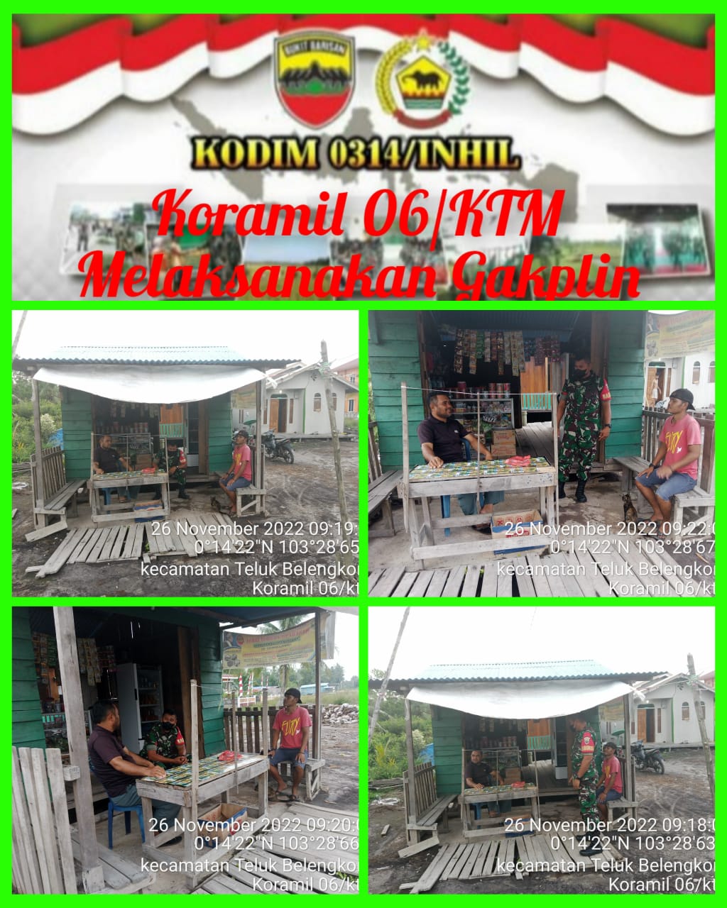 Babinsa Koramil 06/KTM Praka Raja Oloan Sihotang Laksanakan Himbauan Protkes di Desa Binaan 