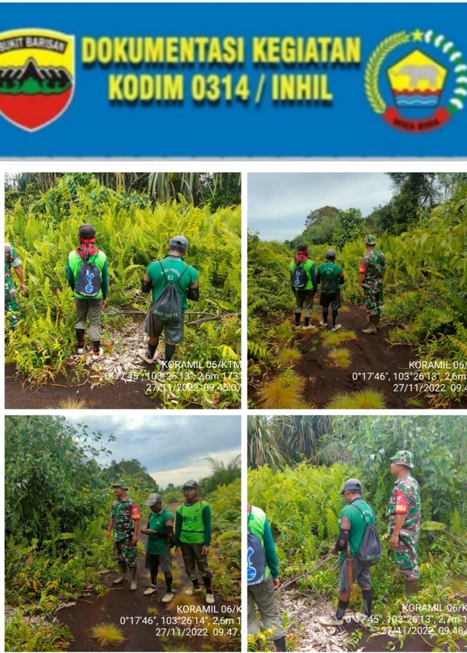Babinsa Koramil 06/KTM Serda Rudi Hartono Giat Patroli Sasar Titik Rawan Karhutla  