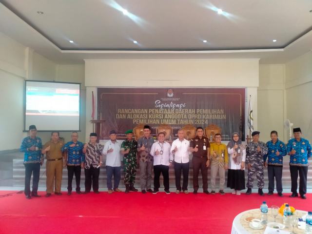 Komisi Pemilhan Umum (KPU) Karimun Sosialisasikan Rancangan Penataan Daerah Dalam Pemilu Tahun 2024