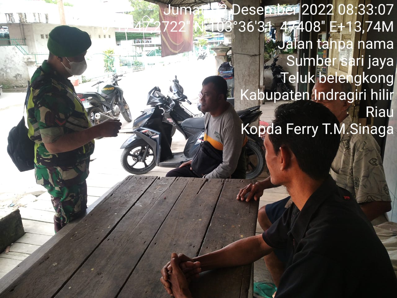 Ajak Warga Patuhi Protkes, Kopda Ferry Laksanakan Himbauan di Wilayah Binaan 