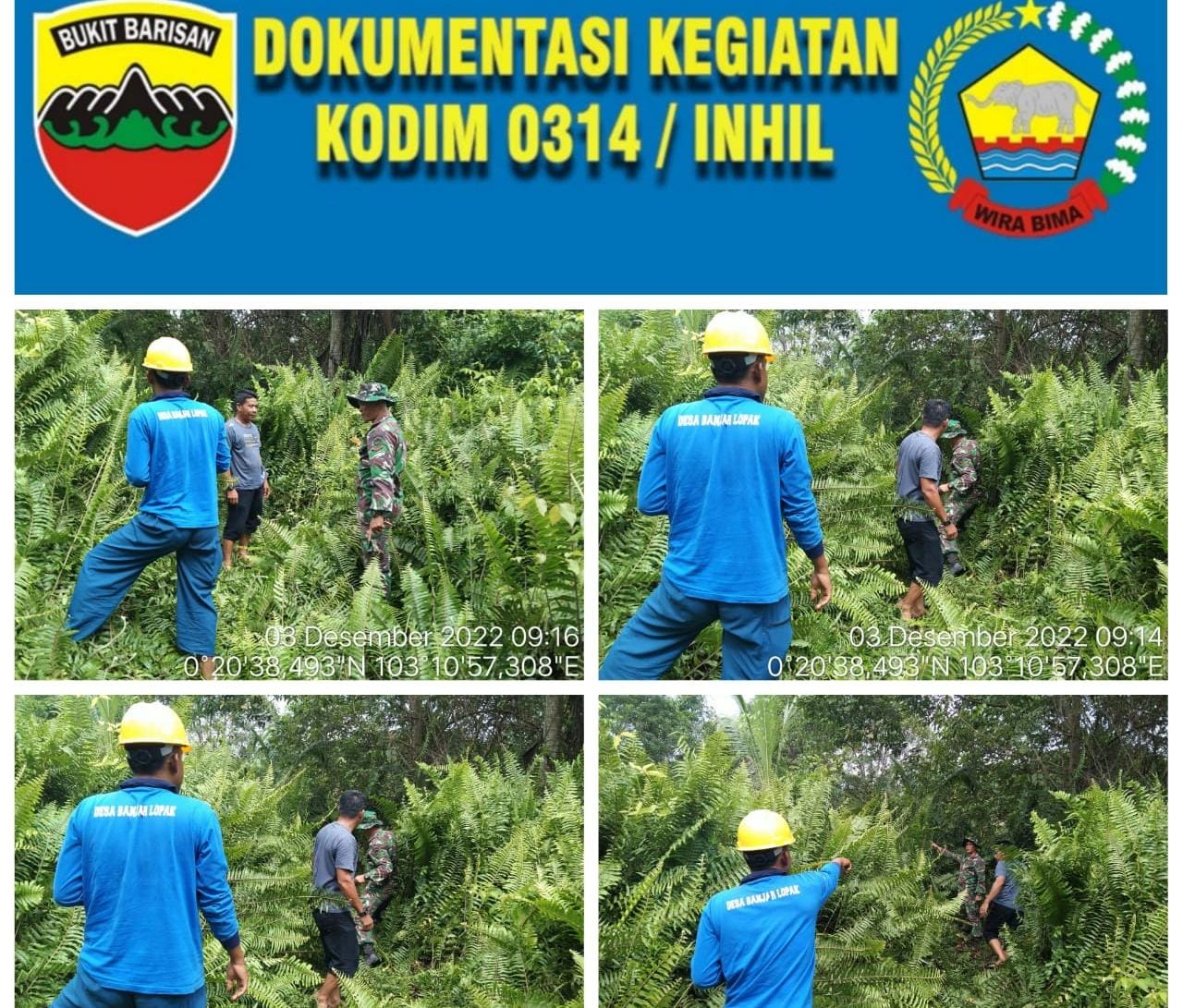 Antisipasi Karhutla, kopda Abdul Haris Siregar Laksanakan Himbauan Stop Membakar Lahan di Wilayah Binaan 