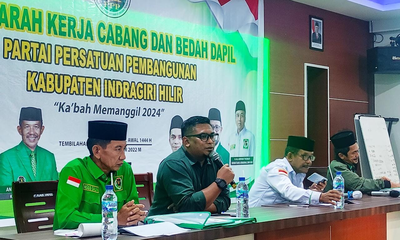 Serius Hadapi Pemilu 2024, PPP Inhil Gelar Belah Dapil Datangkan LSI Sebagai Pemateri 