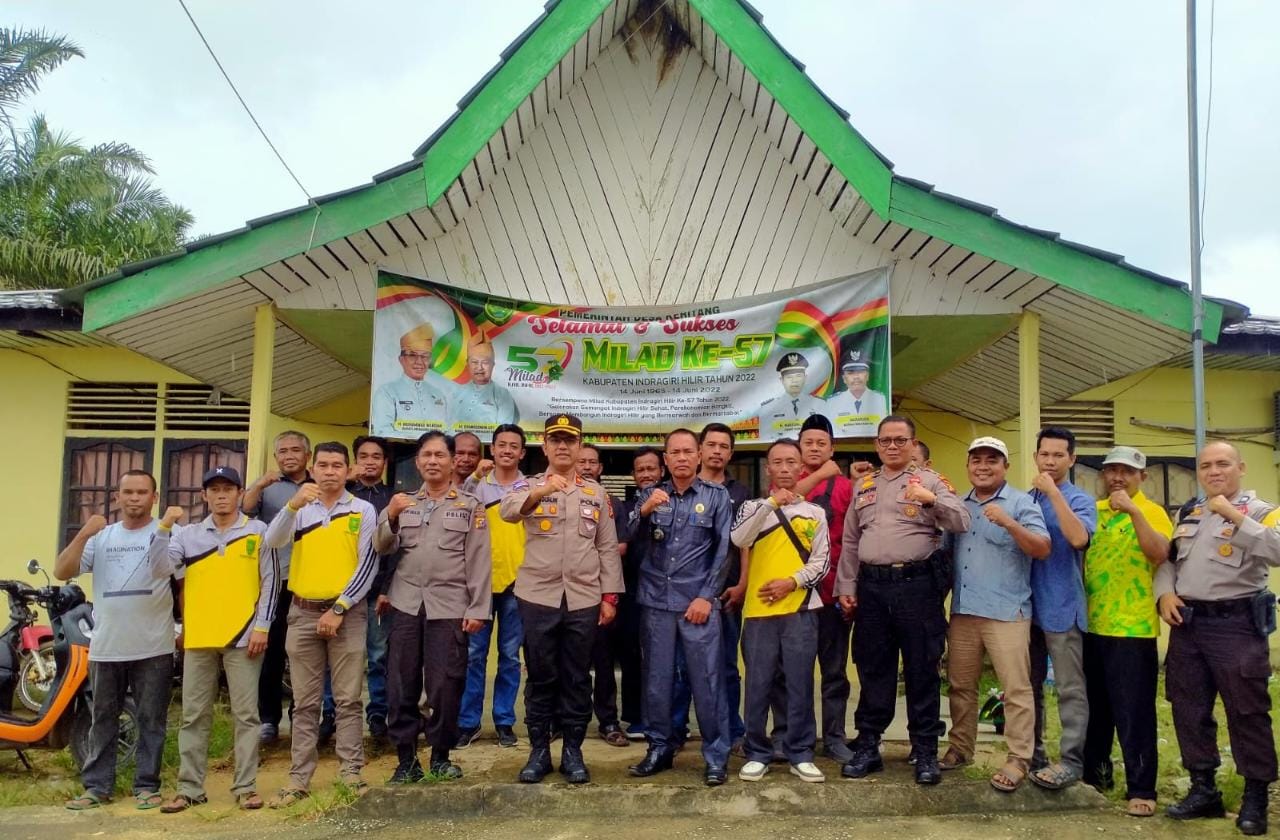 Kapolsek Kemuning, Polres Inhil Tatap Muka dengan Pemdes Keritang