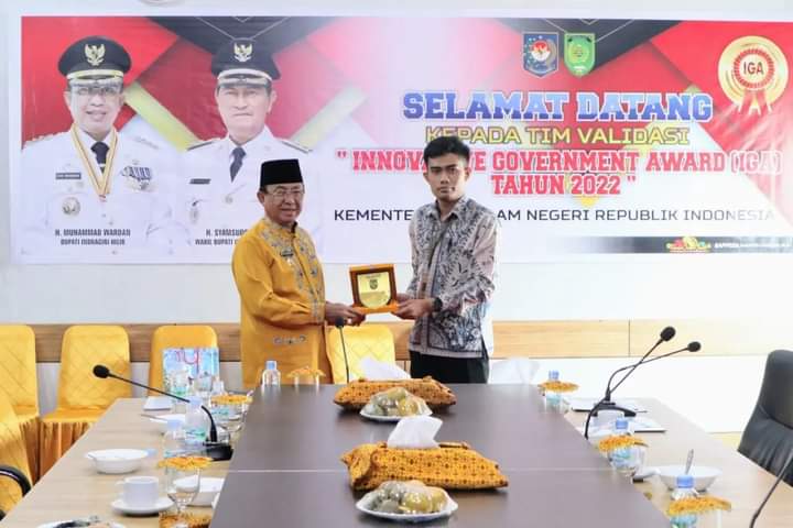 Bupati H.M Wardan Sambut Tim Validasi Lapangan Kemendagri Penilaian IGA 2022