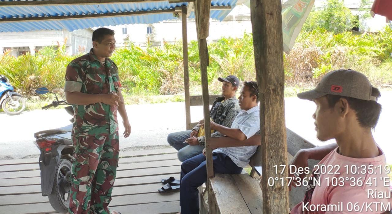 Koptu Al Alim Babinsa Desa Hibrida Mulya Laksanakan Komsos dengan Warga Binaan