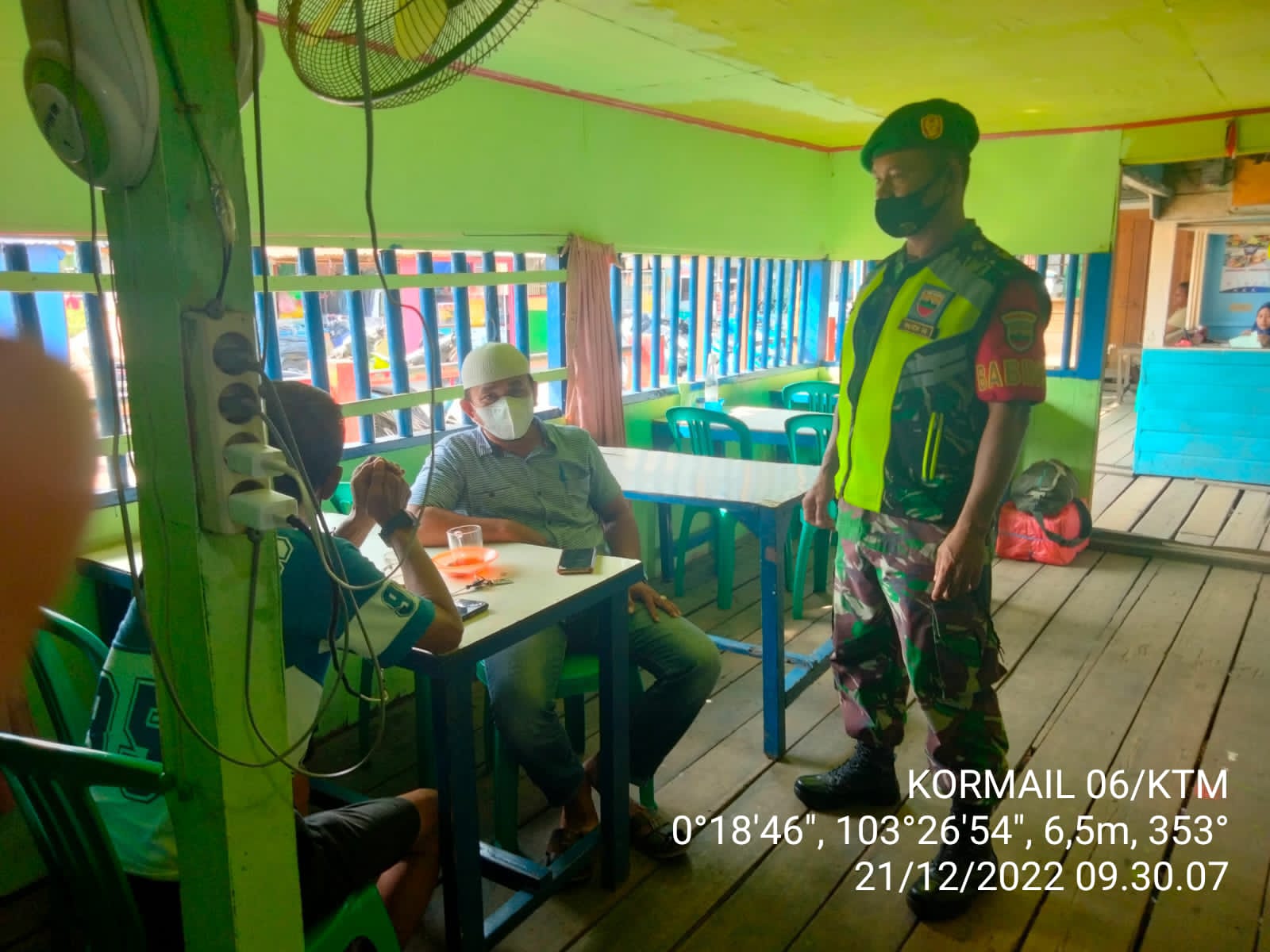 Serda Rudi Hartono Babinsa Koramil 06/KTM Laksanakan Gakpin Protkes di Desa Binaan 