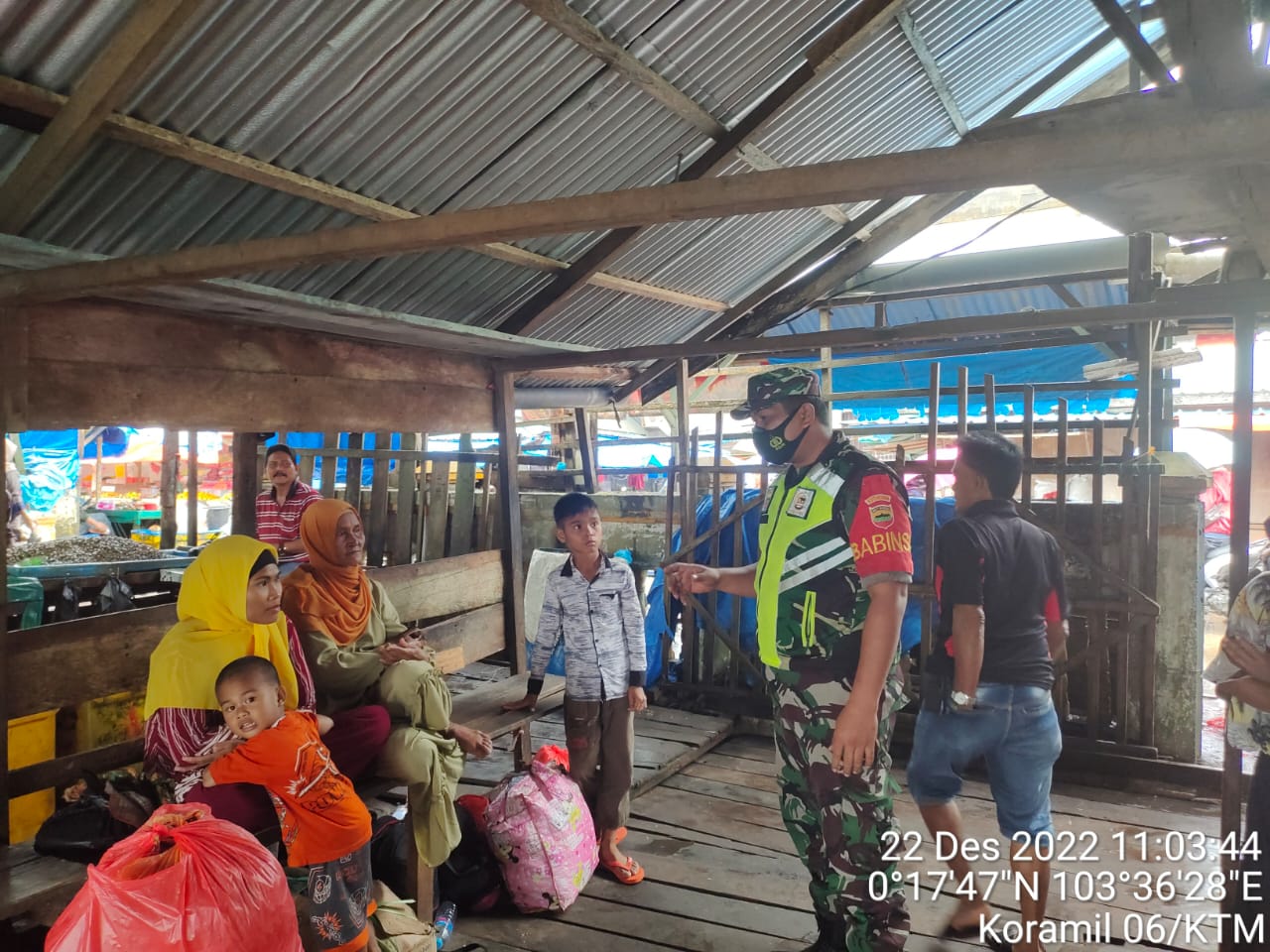 Koptu Al Alim Babinas Koramil 06/KTM Laksanakan Gakpin Protkes di Desa Binaan 