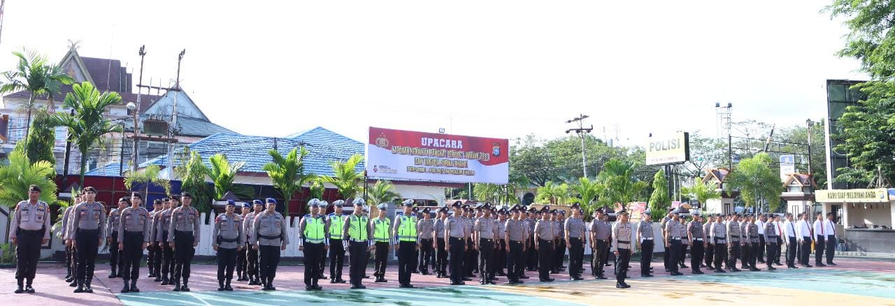 Sebanyak 72 Personel Polres Inhil Polda Riau Naik Pangkat Setingkat Lebih Tinggi