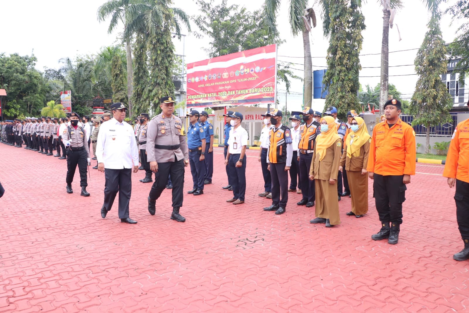 588 Personel Polres Karimun Disiagakan Untuk Amankan Natal dan Tahun Baru 2023