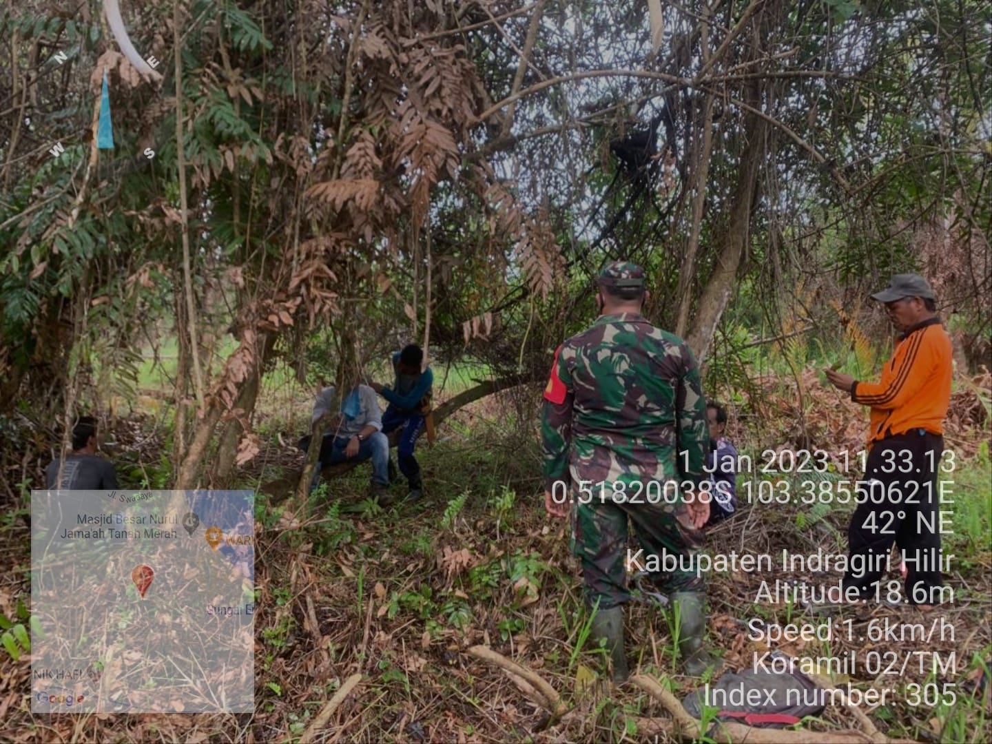Mengawali Awal Tahun, Babinsa Koramil 02/TM Laksanakan Patroli Karhutla di Wilayah Binaan Pusaran 8 