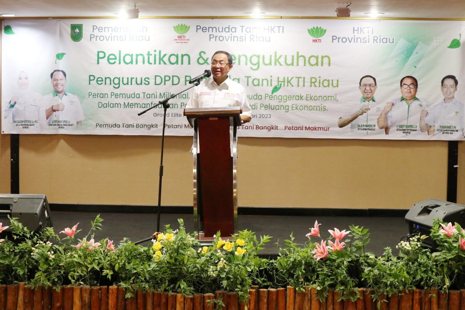 Pengurus DPD Pemuda Tani Riau Resmi Dikukuhkan, ketua HKTI Riau HM Wardan: Buatlah Program Kerja yang Simpel 