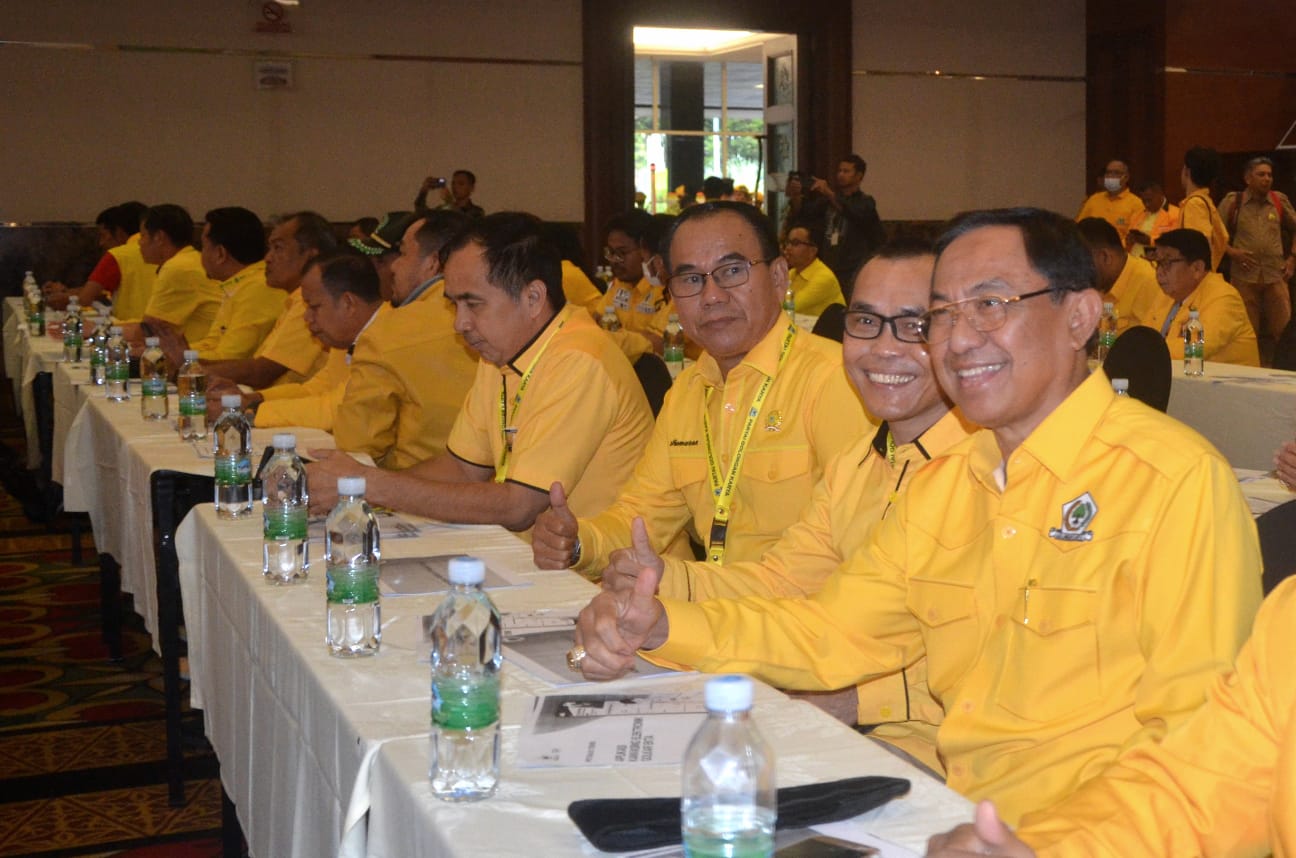 Hadiri Rakornas, Ketua DPD Golkar Inhil HM Wardan: Kami Siap Menangkan Pemilu 2024