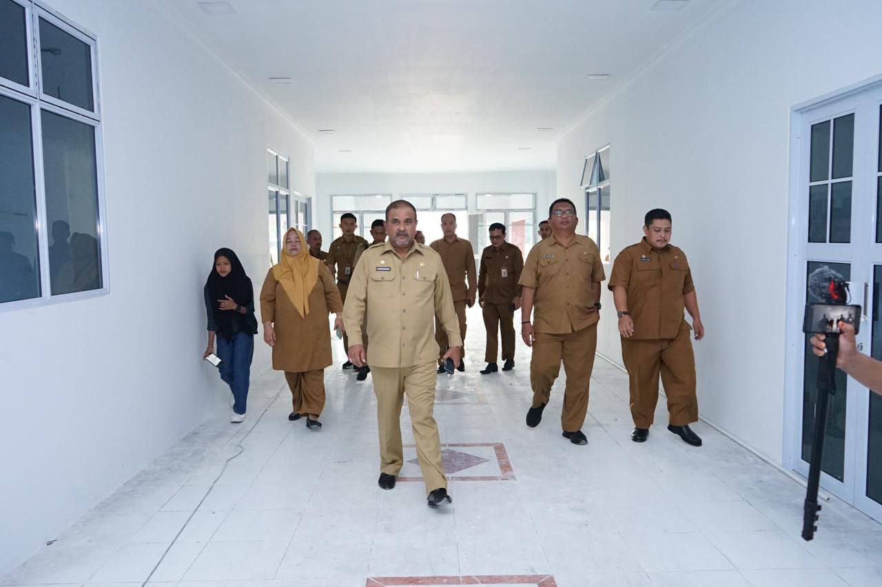 Bupati Tinjau Renovasi Gedung E Kantor Bupati Yang Sempat Terbakar, Segera Ditempati