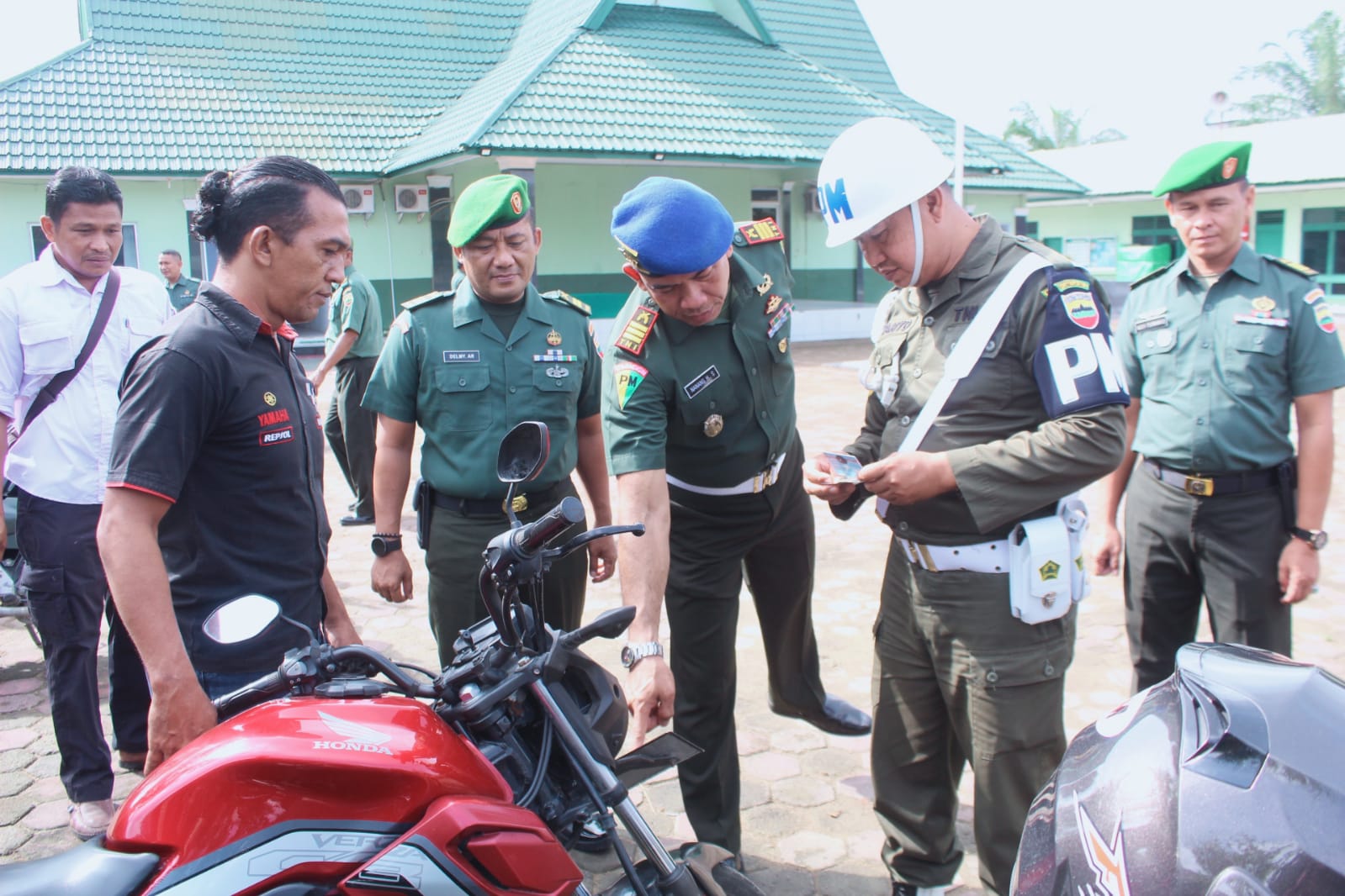 Prajurit Kodim 0314/Inhil dan kodim 0302/Inhu Terima Sosialisasi dari Subdenpom 1/3-2 Tembilahan