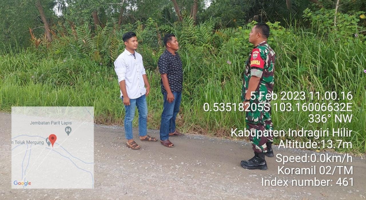 Cegah Karhutla, Babinsa Koramil 02/TM Serda Marhalim Pasaribu Patroli dan Sosialisasi di Pusaran 